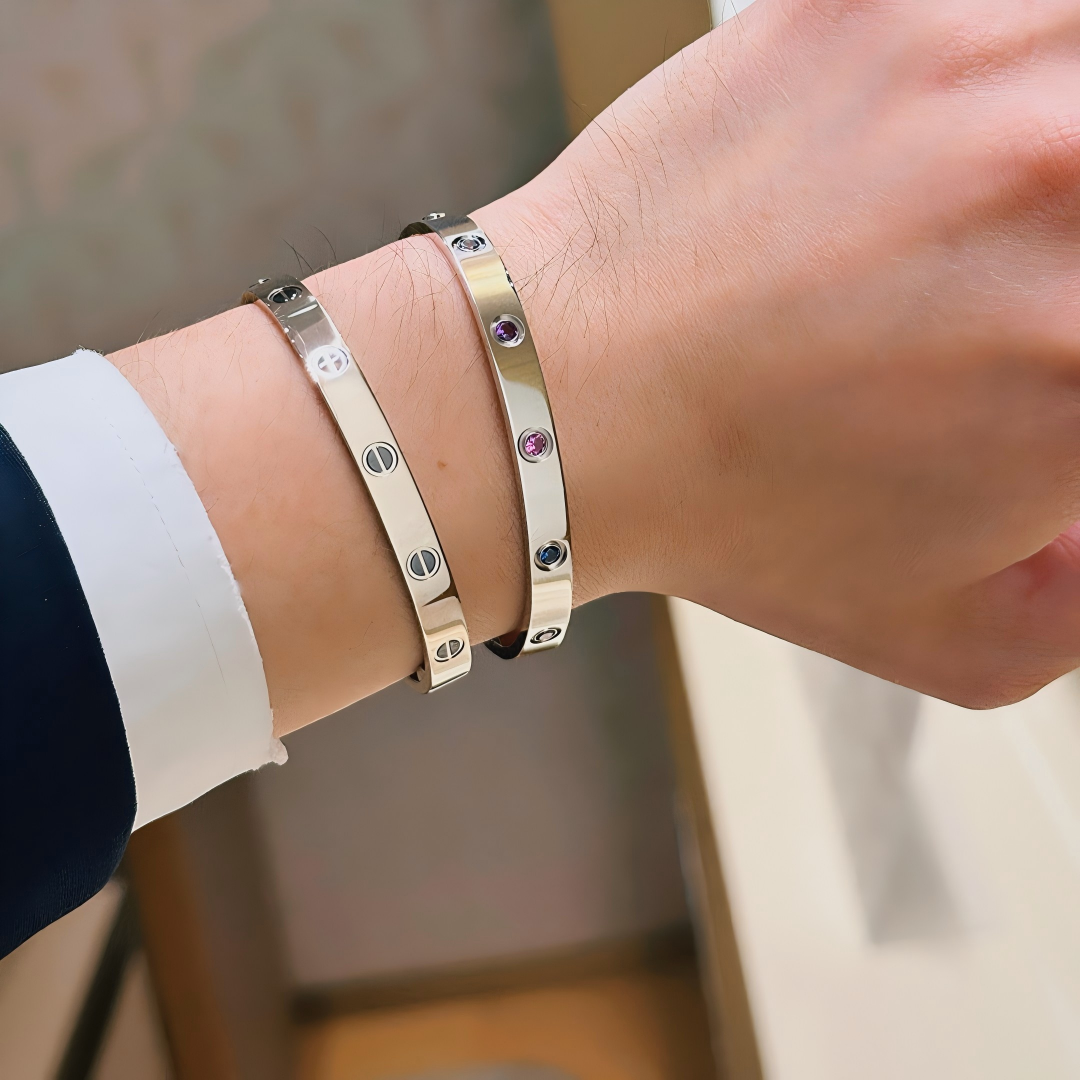 [GAONASI]2026 RAINBOW LOVE BRACELET 6.1MM  10 DIAMONDS