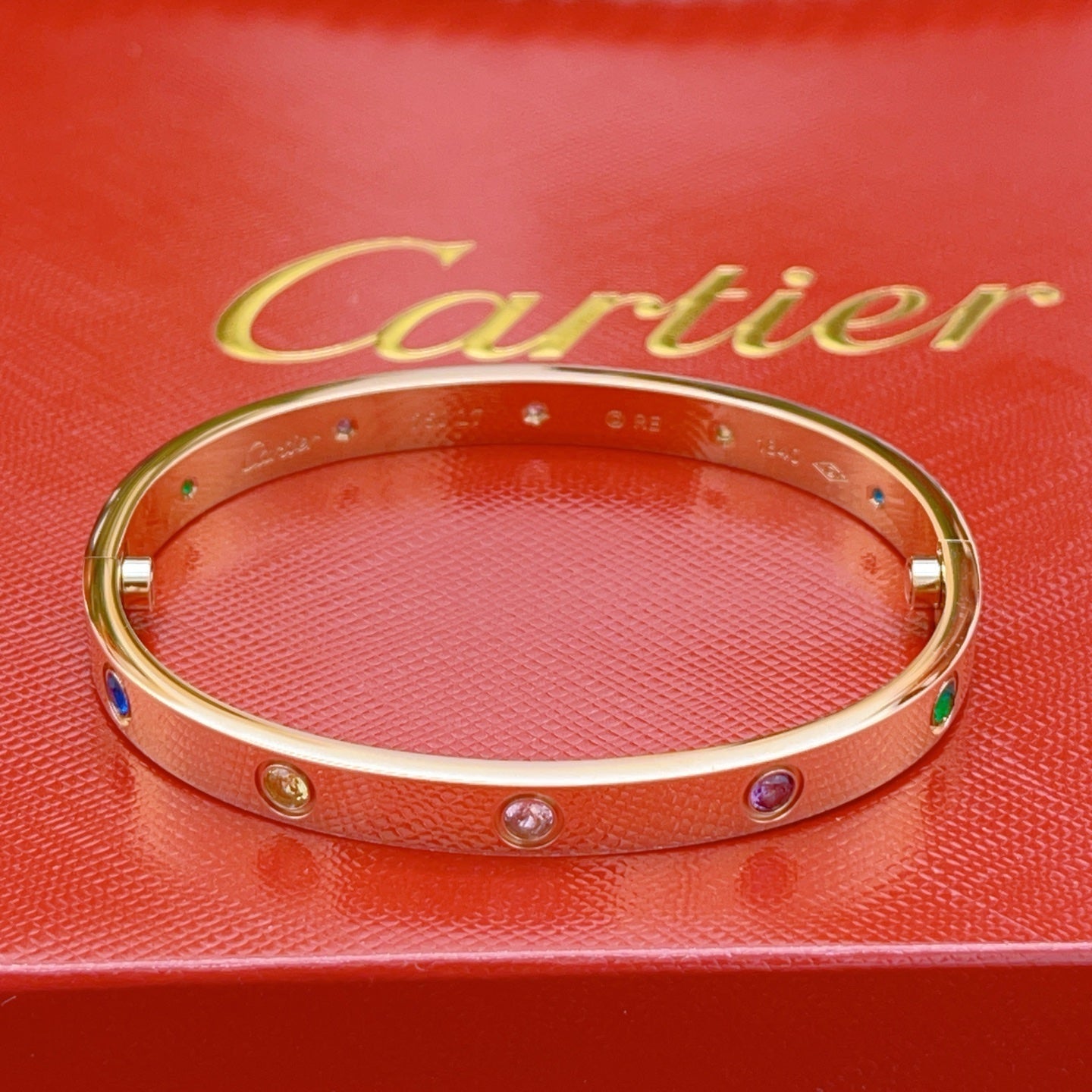 [GAONASI]2026 RAINBOW LOVE BRACELET 6.1MM  10 DIAMONDS