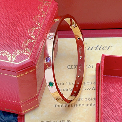 [GAONASI]2026 RAINBOW LOVE BRACELET 6.1MM  10 DIAMONDS