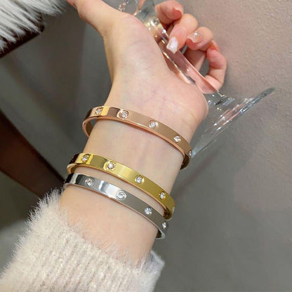 [GAONASI]2026 RAINBOW LOVE BRACELET 6.1MM  10 DIAMONDS