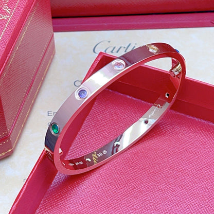 [GAONASI]2026 RAINBOW LOVE BRACELET 6.1MM  10 DIAMONDS