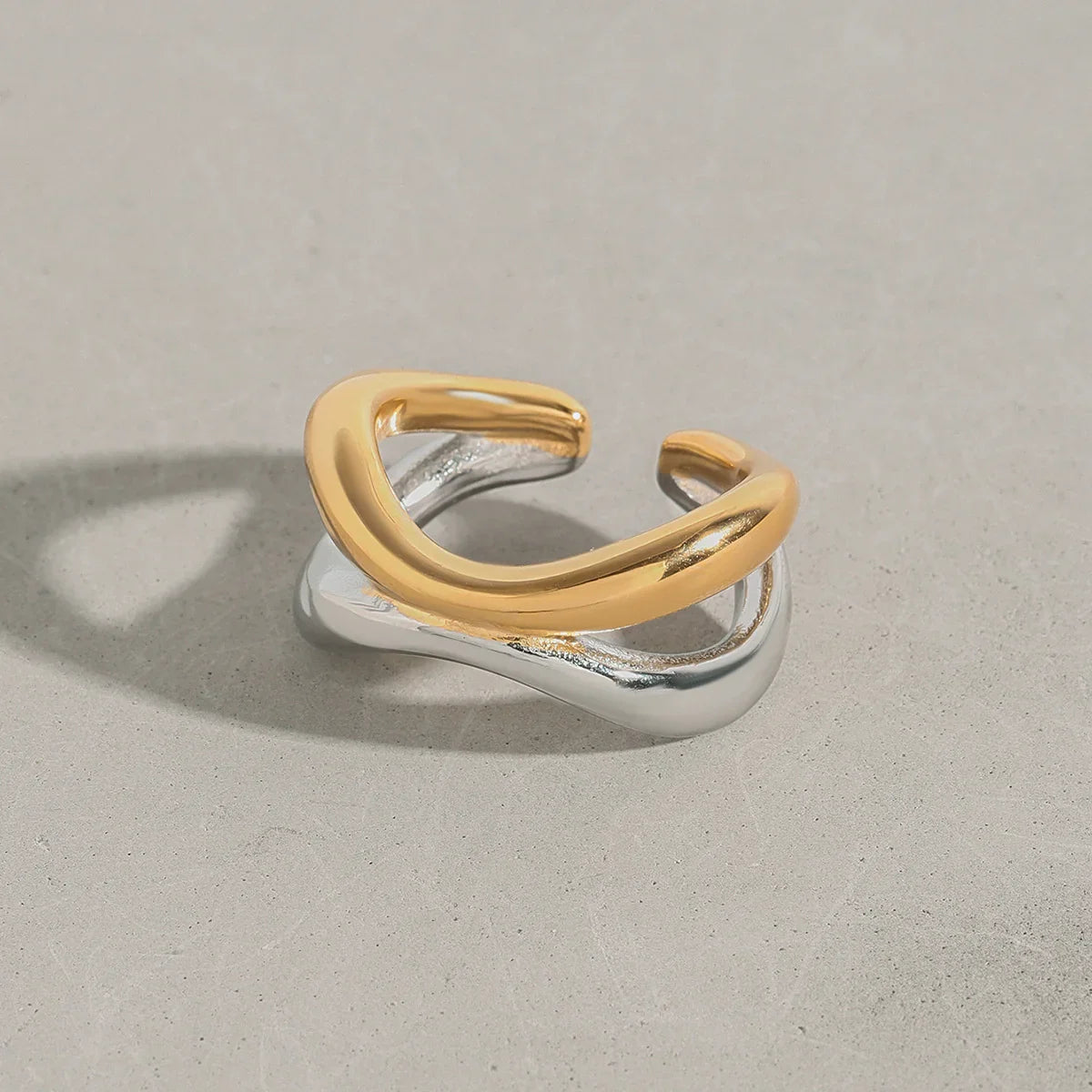 [Gaonasi]Deanna Gold Intertwined Ring