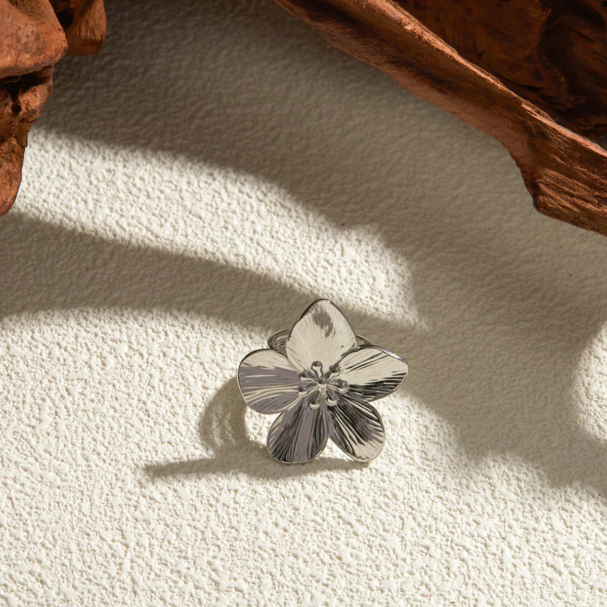 [Gaonasi]Alina Silver Petal Ring