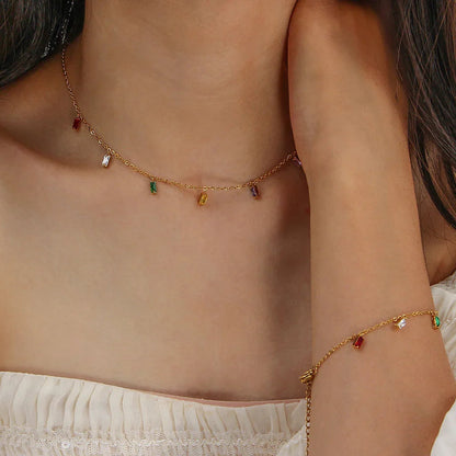 [Gaonasi]Josephine Gemstone Necklace