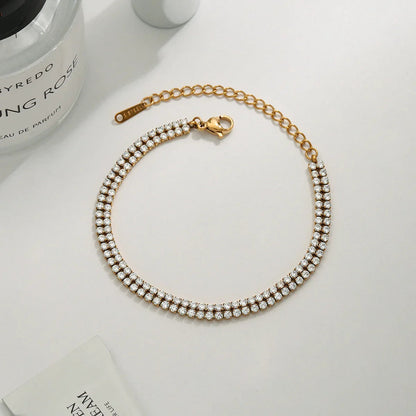 [Gaonasi]Florabelle Double Tennis Bracelet