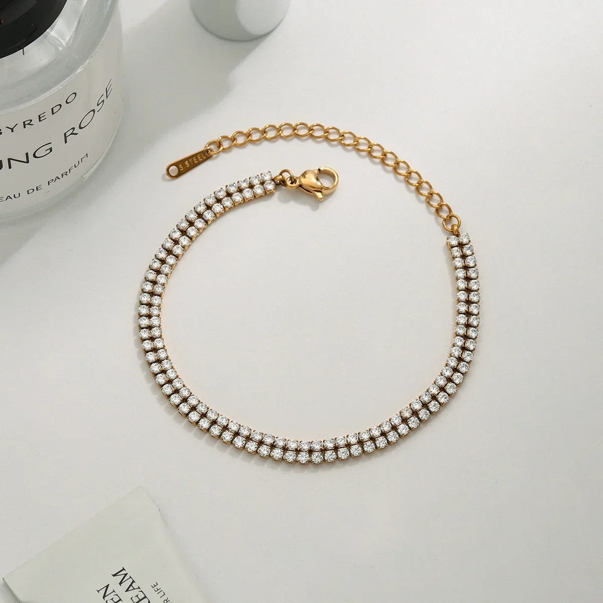 [Gaonasi]Celene Layered Tennis Bracelet