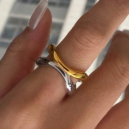 [Gaonasi]Deanna Gold Intertwined Ring