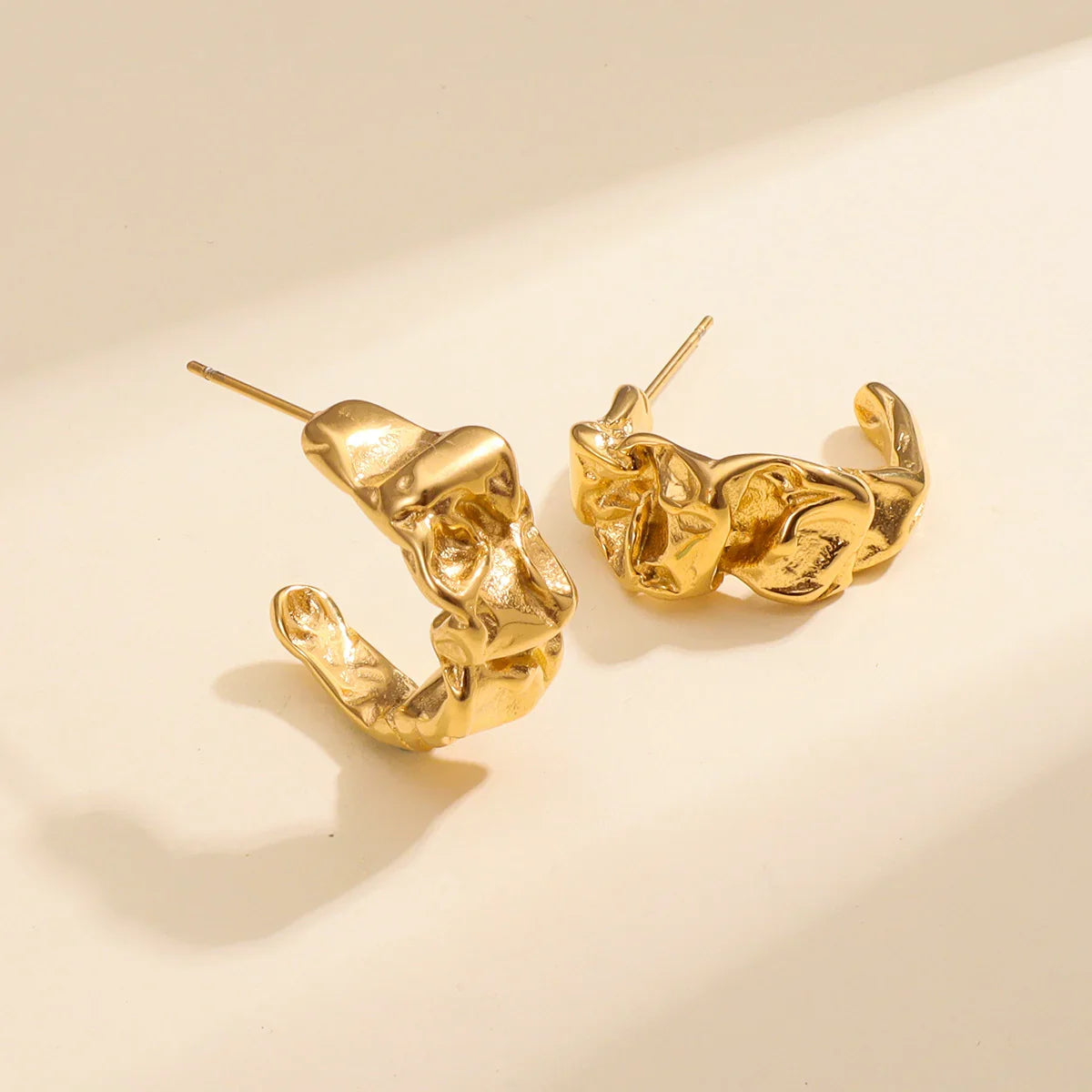 [Gaonasi]Ashley Gold Earrings