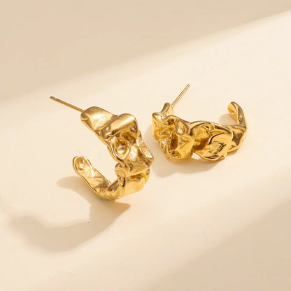 [Gaonasi]Ashley Gold Earrings