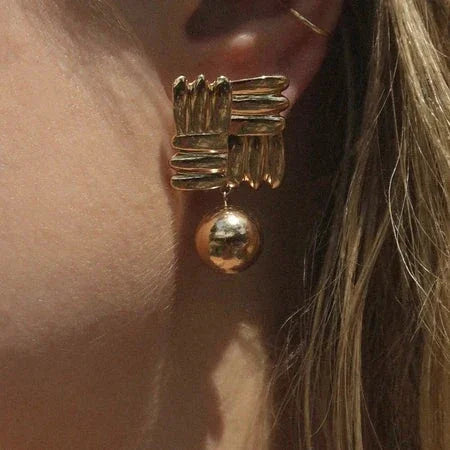 [Gaonasi]Alba Gold Earrings