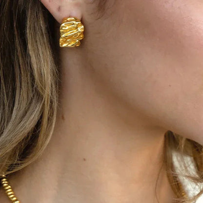 [Gaonasi]Ashley Gold Earrings