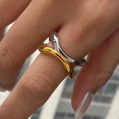 [Gaonasi]Deanna Gold Intertwined Ring