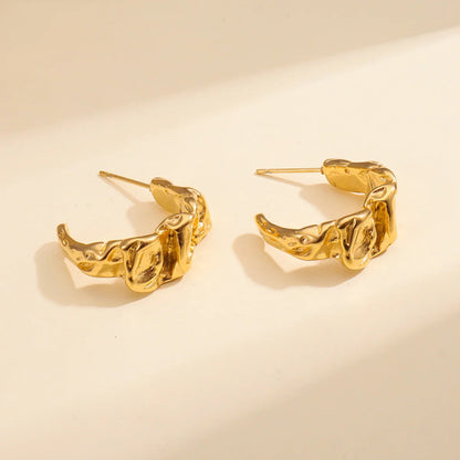 [Gaonasi]Ashley Gold Earrings