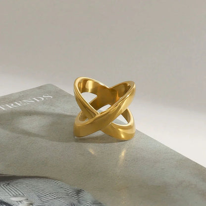 [Gaonasi]Carolyn Gold Cross Ring