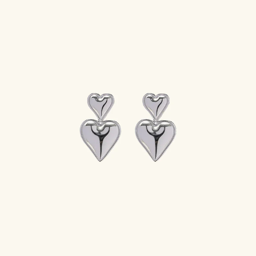 [Gaonasi]Zofia Gold Heart Earrings