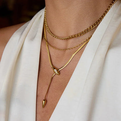 [Gaonasi]Loraine Gold Chain Necklace