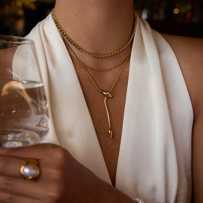 [Gaonasi]Ysolde Gold Chain Necklace
