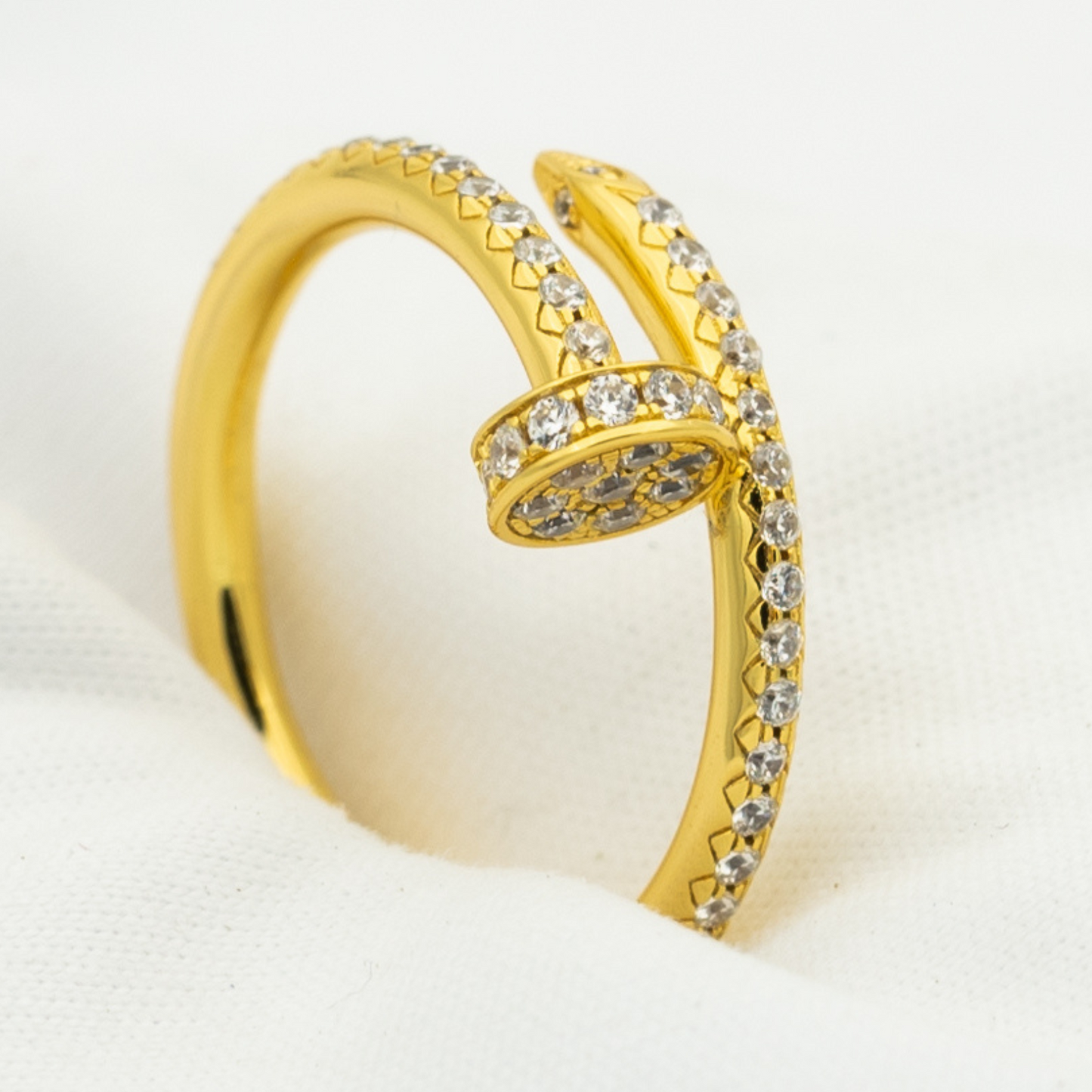 [Gaonasi]JUSTE RING 1.8MM GOLD DIAMONDS