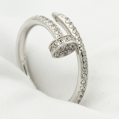 [Gaonasi]JUSTE RING 1.8MM SILVER DIAMONDS