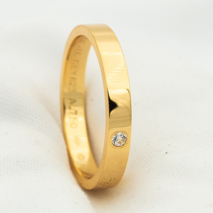[Gaonasi]LOVE RING 4MM 1 DIAMOND