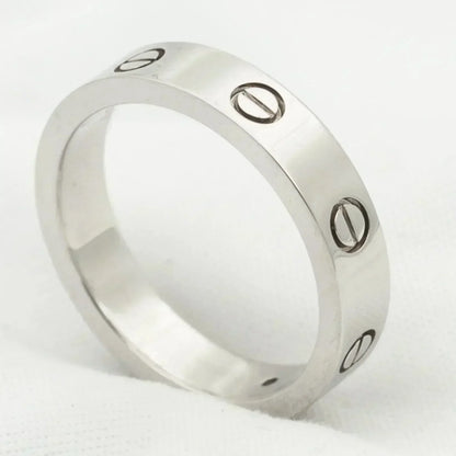 [Gaonasi]LOVE RING 4MM 1 DIAMOND SILVER