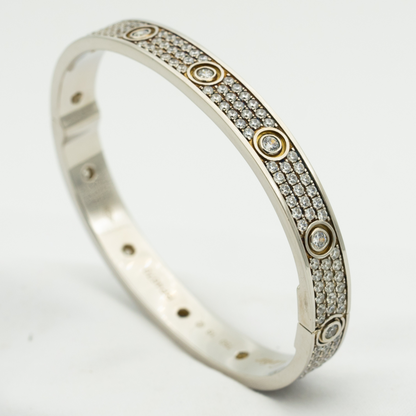 [Gaonasi]LOVE BRACELET 6.1MM DIAMOND-PAVED 10 BIG DIAMONDS