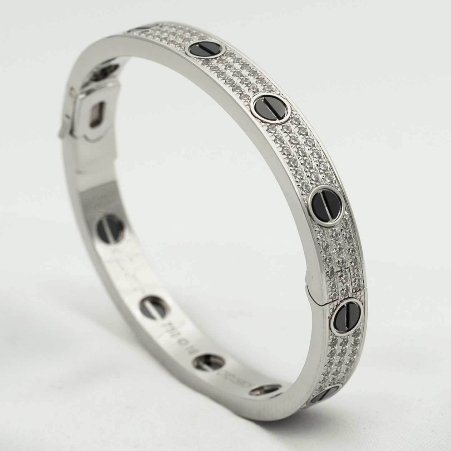 [Gaonasi]LOVE BRACELET 6.1MM DIAMOND-PAVED CERAMIC