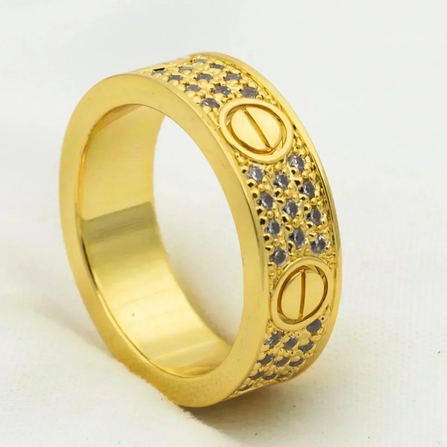 [Gaonasi]LOVE RING 5.5MM DIAMONDS PAVED