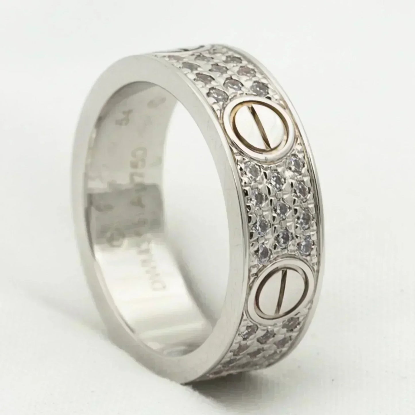 [Gaonasi]LOVE RING 5.5MM DIAMONDS PAVED