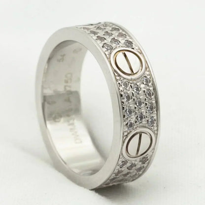 [Gaonasi]LOVE RING 5.5MM DIAMONDS PAVED