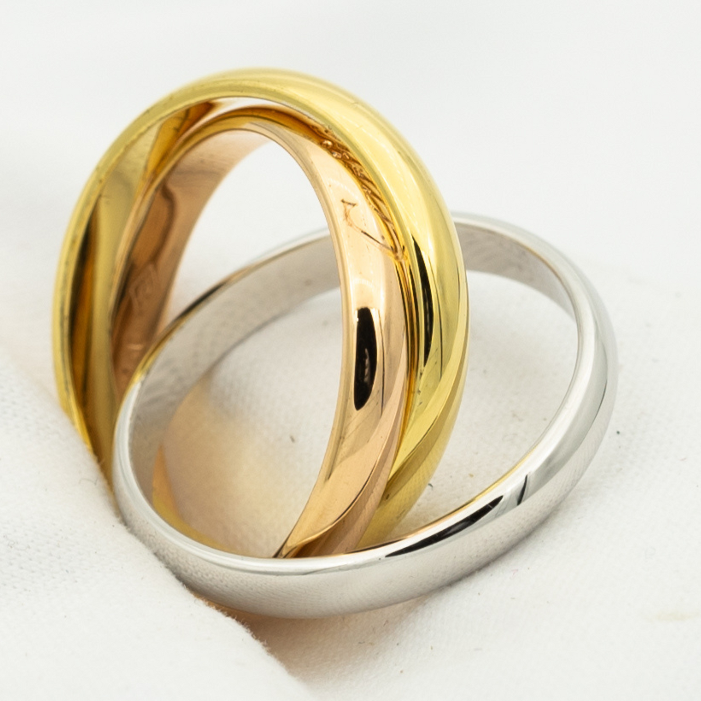 [Gaonasi]TRINITY RING GOLD PINK GOLD SILVER