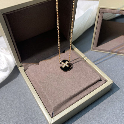 [Gaonasi]JEUX DE PINK GOLD DIAMOND NECKLACE