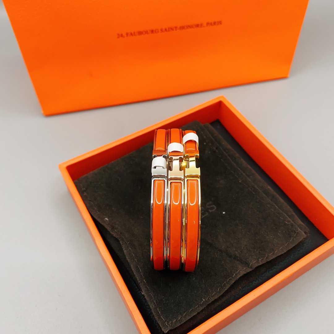 [Gaonasi]CLASSIC HM CLIC RED 8MM ENAMEL BRACELET