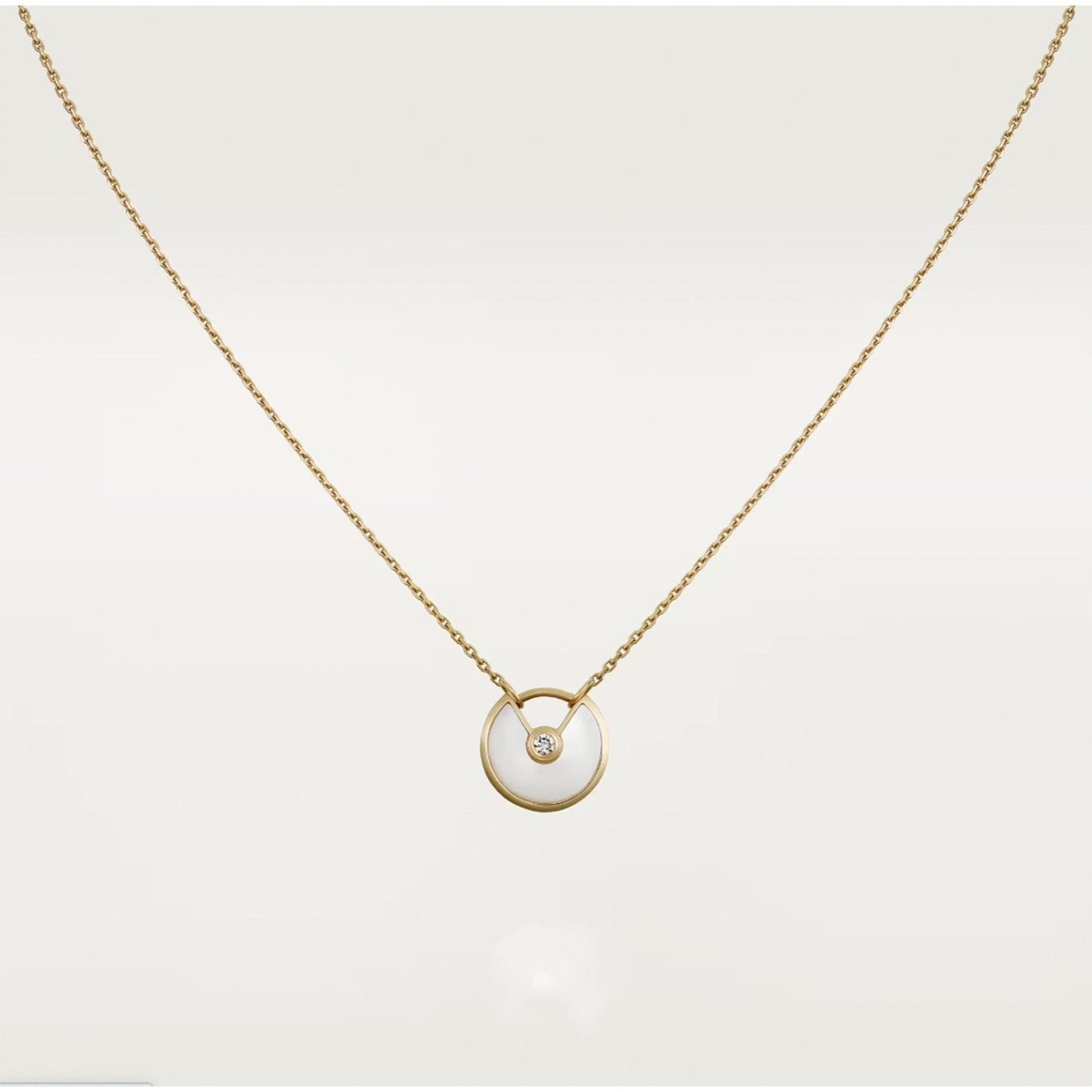 [Gaonasi]AMULETTE ROSE GOLD MOP NECKLACE