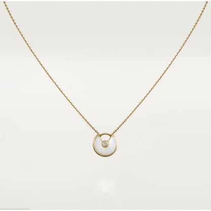 [Gaonasi]AMULETTE ROSE GOLD MOP NECKLACE