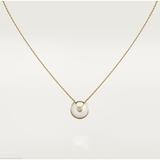 [Gaonasi]AMULETTE ROSE GOLD MOP NECKLACE