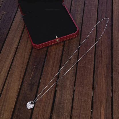 [Gaonasi]AMULETTE SILVER FULL DIAMOND NECKLACE