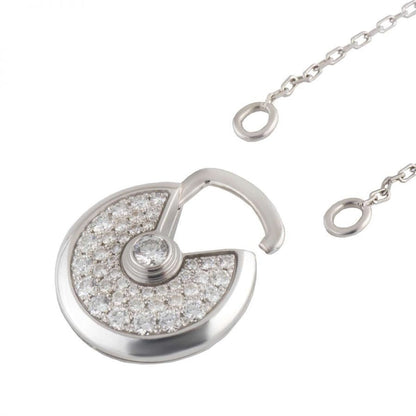 [Gaonasi]AMULETTE SILVER FULL DIAMOND NECKLACE