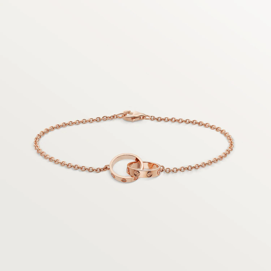 [Gaonasi]LOVE BRACELET DOUBLE RING