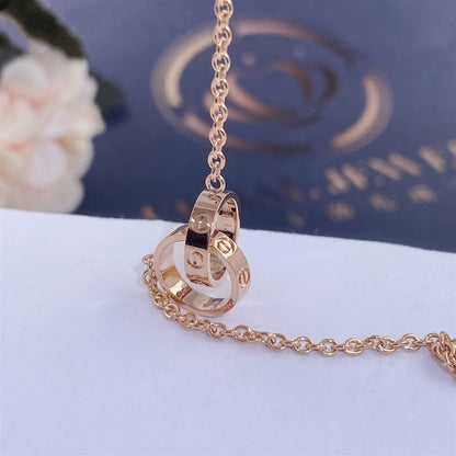 [Gaonasi]LOVE BRACELET DOUBLE RING