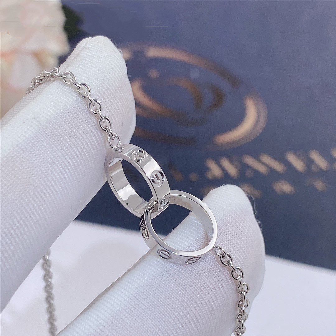 [Gaonasi]LOVE BRACELET DOUBLE RING