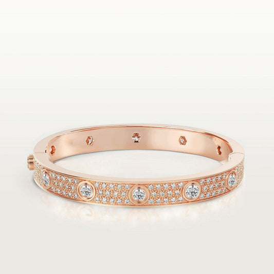 [Gaonasi]LOVE BRACELET 6.1MM DIAMOND-PAVED 10 BIG DIAMONDS