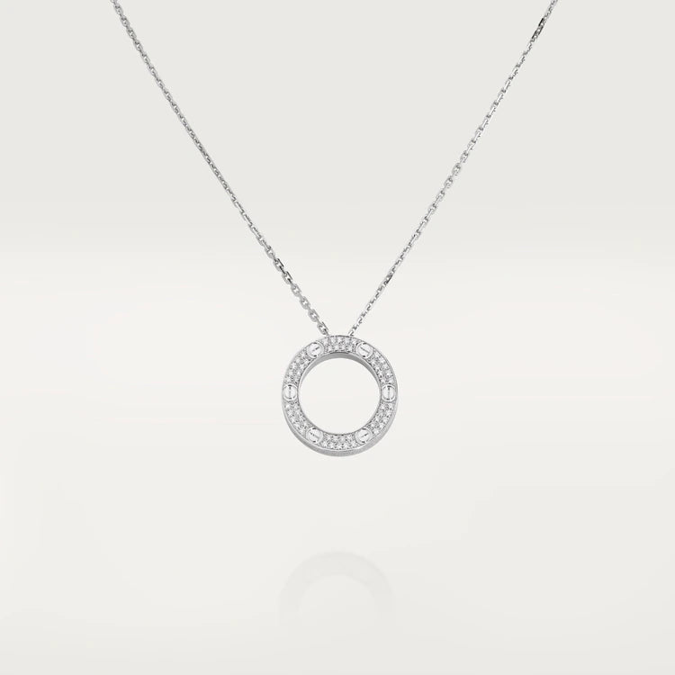 [Gaonasi]LOVE NECKLACE ADJUSTABLE SILVER