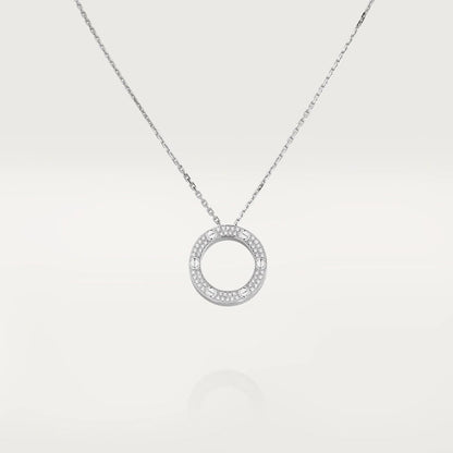 [Gaonasi]LOVE NECKLACE ADJUSTABLE SILVER