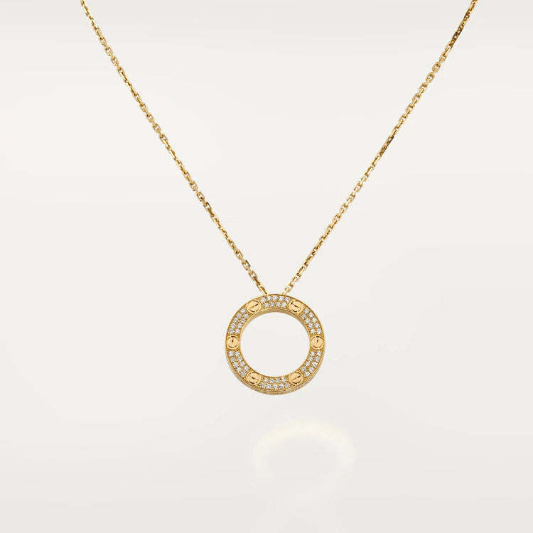 [Gaonasi]LOVE NECKLACE ADJUSTABLE ROSE GOLD