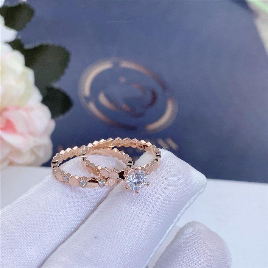 [Gaonasi]BEE LOVE RING PINK GOLD 1 DIAMOND