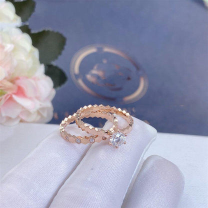 [Gaonasi]BEE LOVE RING PINK GOLD DIAMOND