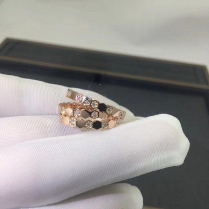 [Gaonasi]BEE LOVE RING PINK GOLD DIAMOND