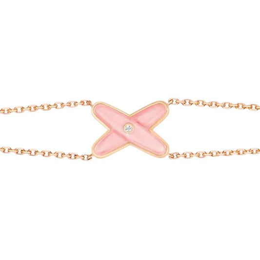 [Gaonasi]JEUX BRACELET PINK MOP PINK GOLD 1 DIAMOND