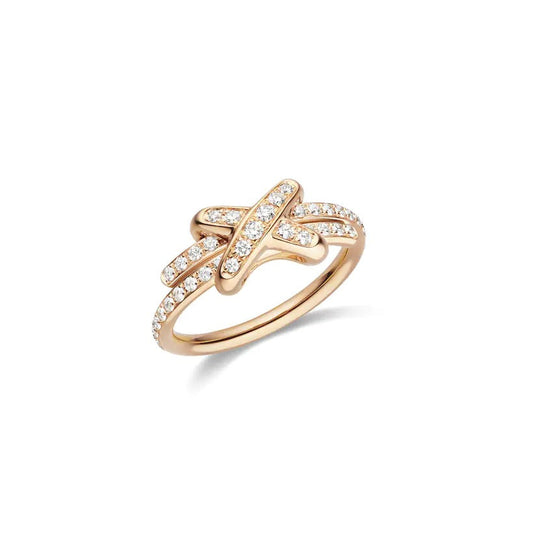 [Gaonasi]JEUX DE RING PINK GOLD DIAMOND